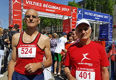 Stasys Laniauskas ir Zigmantas Rimkus &bdquo;Vilties bėgime&ldquo;