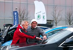  &bdquo;Lietuvos metų automobilio 2018&ldquo; dalyviai vie&scaron;ėjo Kaune, prie &bdquo;Megos&ldquo;