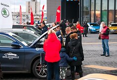  &bdquo;Lietuvos metų automobilio 2018&ldquo; dalyviai vie&scaron;ėjo Kaune, prie &bdquo;Megos&ldquo;