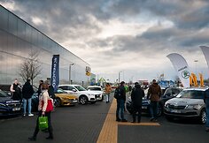 &bdquo;Lietuvos metų automobilio 2018&ldquo; dalyviai vie&scaron;ėjo Kaune, prie &bdquo;Megos&ldquo;