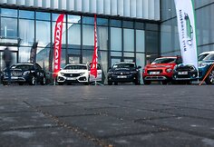 &bdquo;Lietuvos metų automobilio 2018&ldquo; dalyviai vie&scaron;ėjo Kaune, prie &bdquo;Megos&ldquo;
