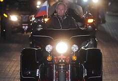 Baikerių &scaron;ou Novorosijske dalyvavo ir V.Putinas