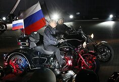 Baikerių &scaron;ou Novorosijske dalyvavo ir V.Putinas