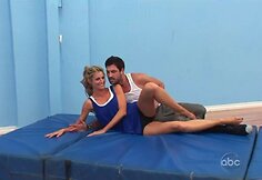 Seksualiausia pasaulio reportere vadinama Erin Andrews ir jos partneris Maksimas Chmerkovskis