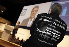„Deutsche Bank“ vadovui Josefui Ackermannui atsiųsta bomba