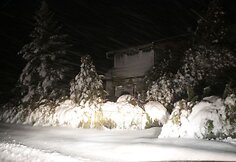 Naktį itin gausiai pasnigo Šilutės rajone