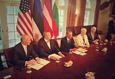 Baracko Obamos ir Baltijos &scaron;alių vadovų susitikimas