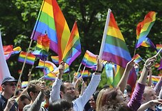 Seksualinių mažumų eitynių dalyviai