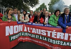 Demonstracija Briuselyje