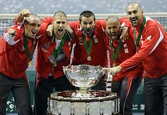 Istorinis Serbijos triumfas Daviso taurės teniso turnyre