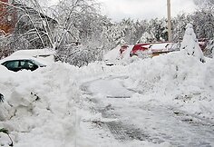 Žiema užgriuvo Kur&scaron;ių neriją.