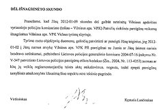 Vilniaus policijos atsakymas Ričardui N. apie tarnybinio patikrinimo i&scaron;vadas