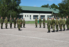 Kunigų seminarijų klierikai Mokomajame pulke Rukloje
