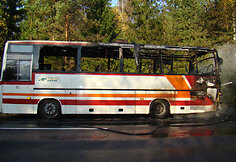 Sudegęs autobusas