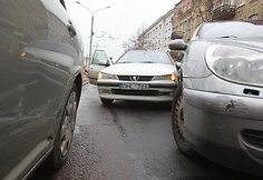 Trijų automobilių avarija