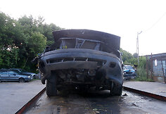 Automobilis &bdquo;Audi 80&ldquo; po avarijos