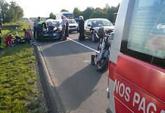 Avarijos vietoje prie Ukmergės