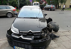Automobilis „Citroen“ po avarijos