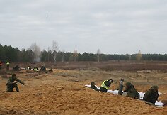Minosvaidininkų pratybos Pabradėje