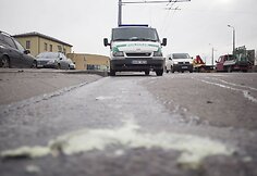 Įvykio vietoje Vilniuje, Švitrigailos g.