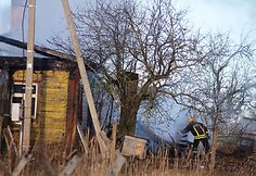 Gaisro vietoje Panevėžio rajone