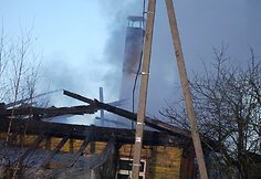 Gaisro vietoje Panevėžio rajone