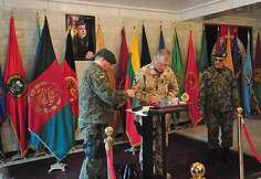 Gen. ltn Arvydo Pociaus ir gen. Shero Mohammado Karimi susitikimas
