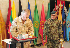 Gen. ltn Arvydo Pociaus ir gen. Shero Mohammado Karimi susitikimas