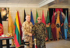 Gen. ltn Arvydo Pociaus ir gen. Shero Mohammado Karimi susitikimas