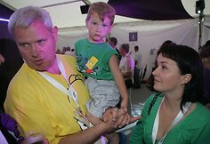 Klaipėdos meras Vytautas Grubliauskas su šeima