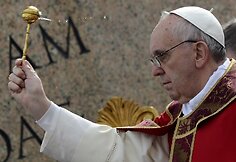 Popiežius Pranciškus Verbų sekmadienio mišiose bei procesijoje