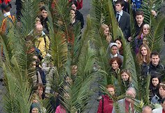 Popiežius Pranciškus Verbų sekmadienio mišiose bei procesijoje