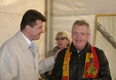 Aktorius Dalius Mertinas ir kompozitorius Gintautas Abarius