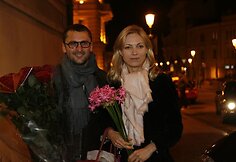 Stilistas Mantas Petru&scaron;kevičius ir verslininkė Inga Bytautė Agnės Jagelavičiūtės gimtadienio &scaron;ventėje