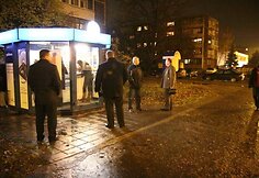 Įvykio liudininkai duoda parodymus.
