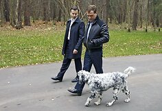Medvedevas su &scaron;uniu