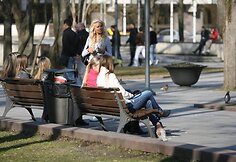 Parkas. Gera pasi&scaron;ildyti, kai &scaron;viečia saulė