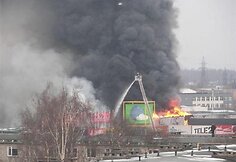 Didelis gaisras baldų ir buities technikos prekybos centre „Mustika“ Talino Mustamėjės rajone ketvirtadienio rytą apėmė maždaug tūkstantčio kvadratinių metrų plotą.