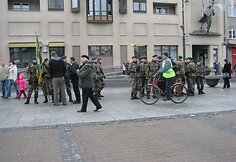 Kovo 11-ąją eitynėmis Lietuvos šaulių sąjungos nariai pagerbė Lietuvos nepriklausomybę. (2009-03-11)