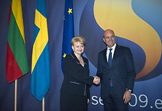 Prezidentė Dalia Grybauskaitė Stokholme susitiko su Švedijos Parlamento pirmininku Peru Westerbergu.