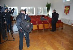 Sigitas &Scaron;ostakas atvyksta į teismą