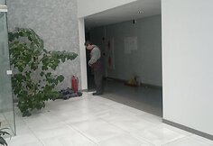 Teismų rūmuose sostinės Laisvės prospekte įvyko priešgaisrinės sistemos avarija