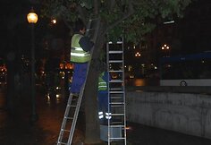 Jau lapkričio 9 dieną darbininkai papuo&scaron;ė garsaus uostamiesčio Porto centrą girliandomis.