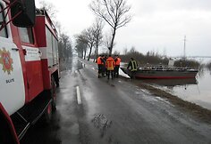 Situacija potvynio zonoje ties Rusnės sala šeštadienio popietę