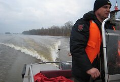 Situacija potvynio zonoje ties Rusnės sala šeštadienio popietę