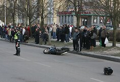Motociklo avarija Parko gatvėje