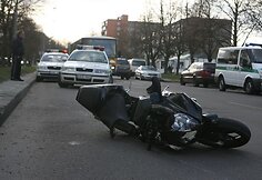 Motociklo avarija Parko gatvėje
