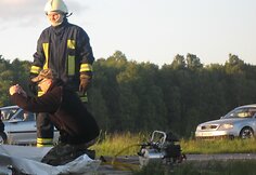 Įvykio vietoje dirbo ekspertas.