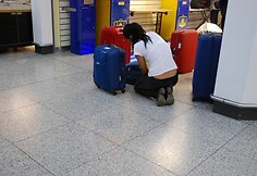 Keleiviai Londono Stanstedo oro uoste