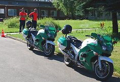 Policijos patrulių motociklai